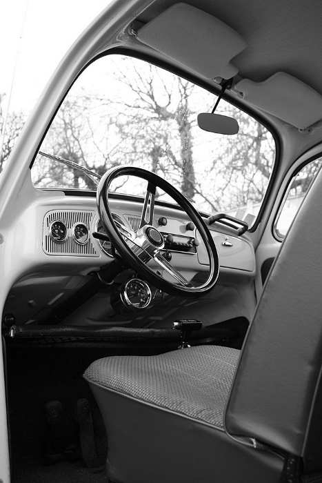 Intérieur my 67 beetle B&W kodak Tri-X